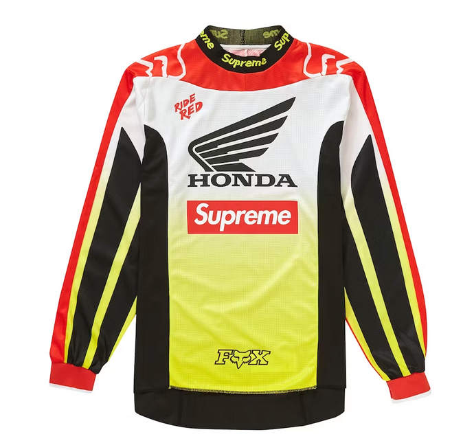 Supreme Honda Fox Racing Moto Jersey Top Red
