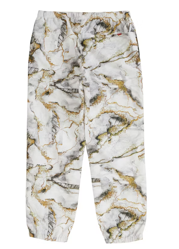 Supreme Marble Track Pant White