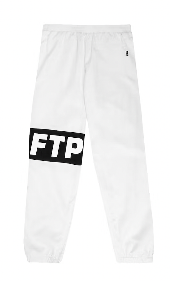 FTP Repeat Waterproof Runner Pant White