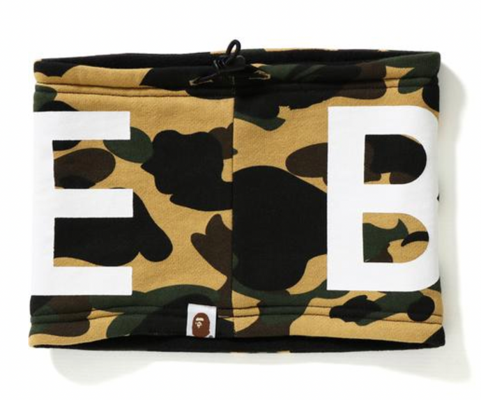 BAPE - 1ST CAMO NECK WARMER (YELLOW)