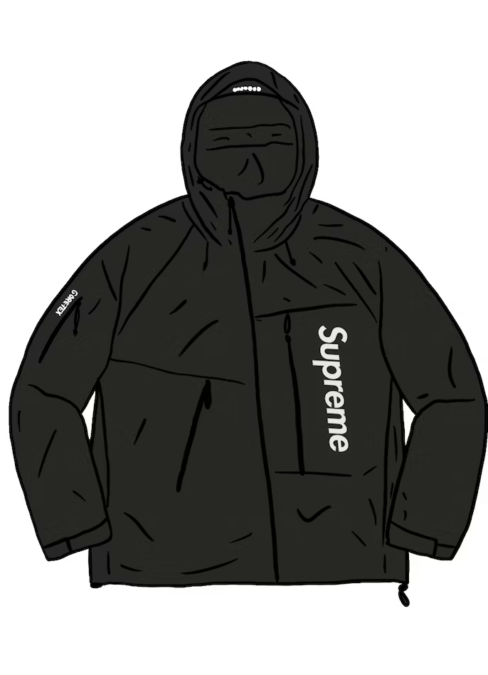 Supreme GORE-TEX Paclite Shell Jacket Black