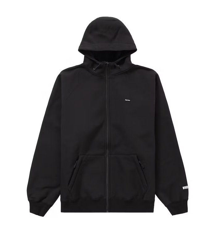 Supreme WINDSTOPPER Zip Up Hooded Sweatshirt (FW21) Black