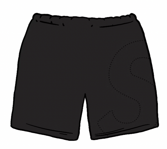 Supreme Laser Cut S Logo Sweatshort Men's Black