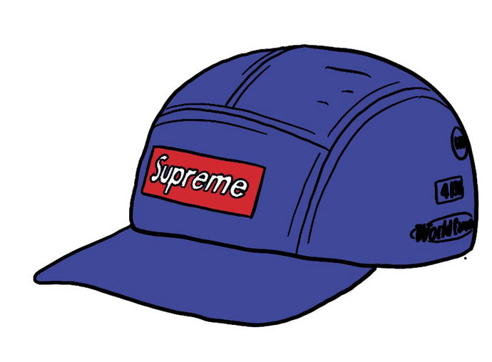 Supreme Trail Camp Cap Blue