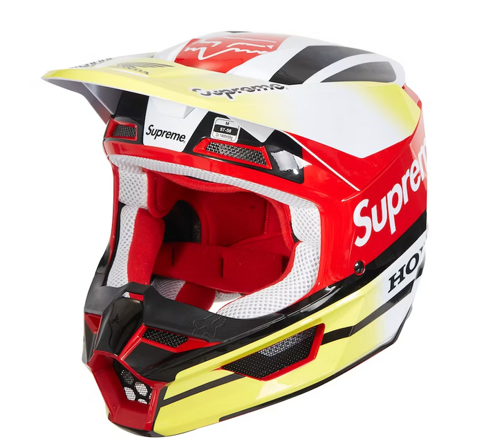 Supreme Honda Fox Racing V1 Helmet Red
