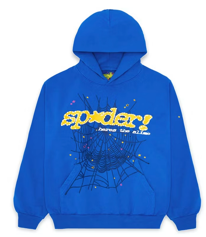 Sp5der TC Hoodie Blue