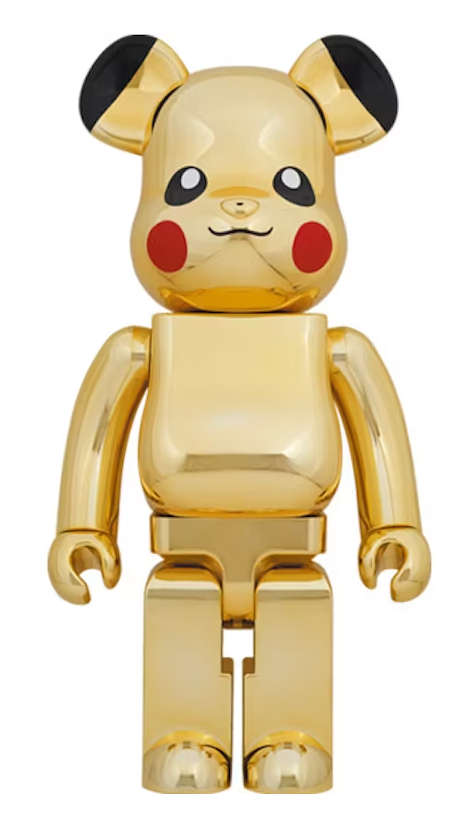 Bearbrick Pikachu 1000% Gold Chrome Ver.