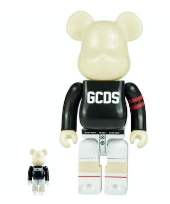 Bearbrick x GCDS 100% & 400% Set Black