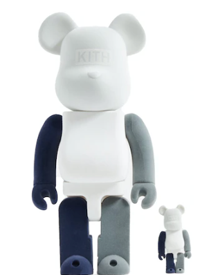 Kith Kithmas 2021 Bearbrick 100% & 400% Set Concrete