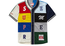 Load image into Gallery viewer, Supreme Mitchell &amp; Ness Patchwork Baseball Jersey Multicolor
