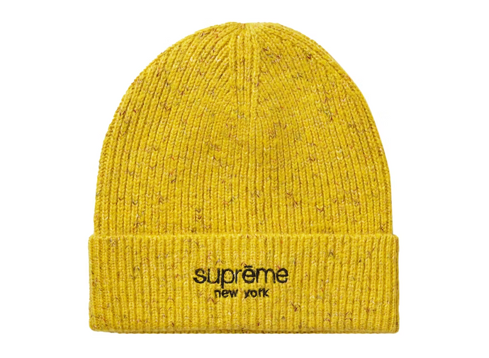 Supreme Rainbow Speckle Beanie Yellow