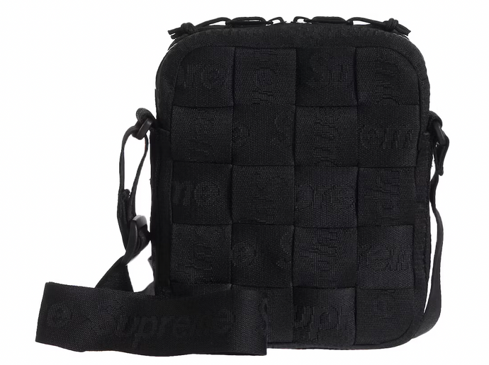 Supreme Woven Shoulder Bag Black