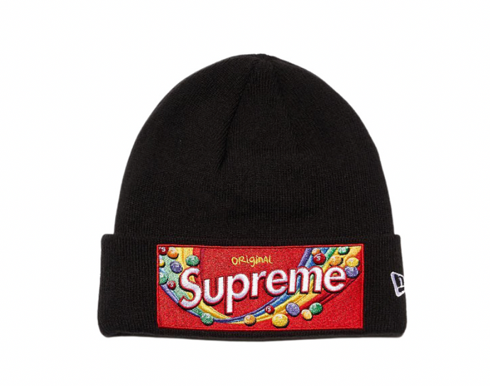 Supreme Skittles New Era Beanie Black