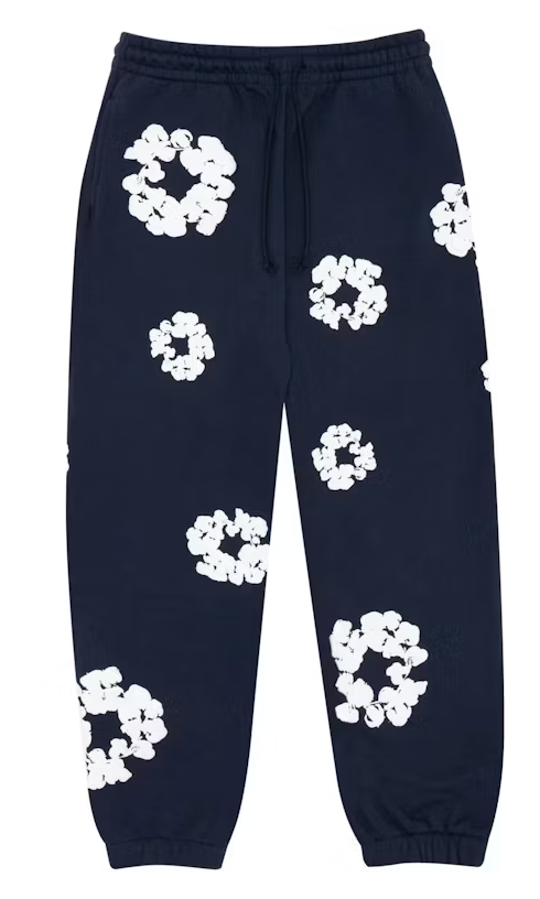 Denim Tears The Cotton Wreath Sweatpants Navy