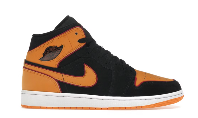 Jordan 1 Mid Fat Tongue Black Orange