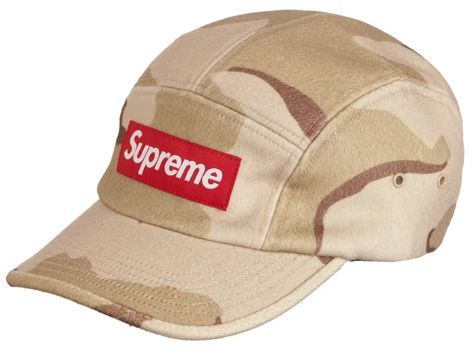 Supreme Wool Camp Cap (FW20) Desert Camo