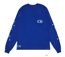 Load image into Gallery viewer, Chrome Hearts Blue Stars L/S
