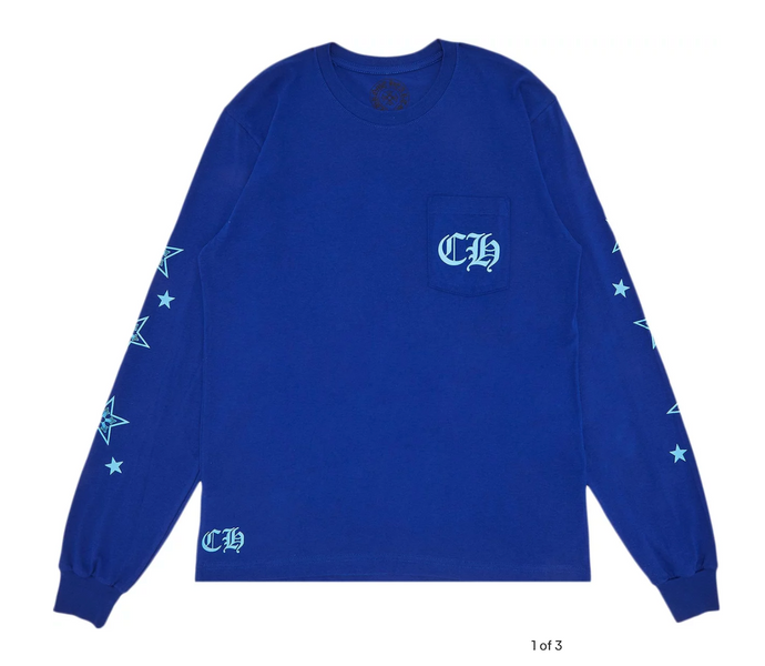 Chrome Hearts Blue Stars L/S