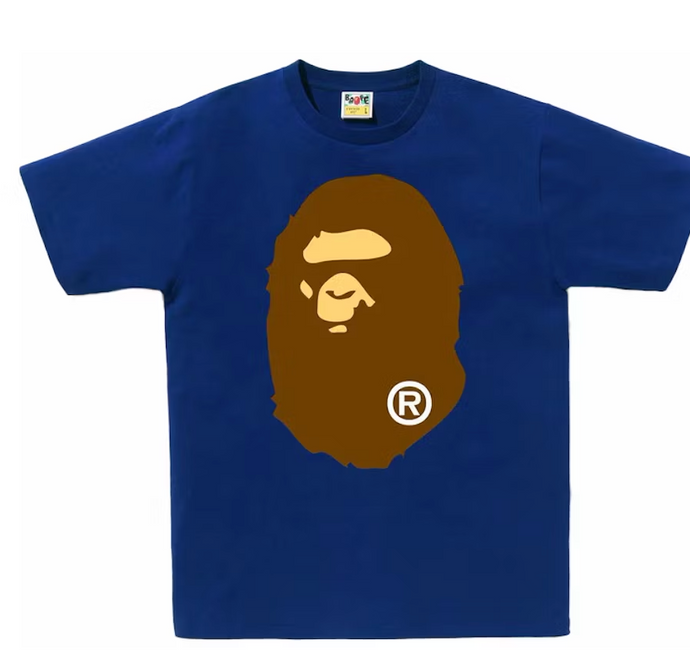 BAPE Big Ape Head Tee Blue