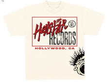 Load image into Gallery viewer, Hellstar Studios Records Short Sleeve Tee Shirt Cream
