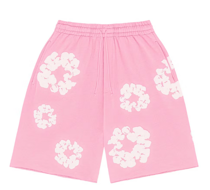 Denim Tears The Cotton Wreath Shorts Pink