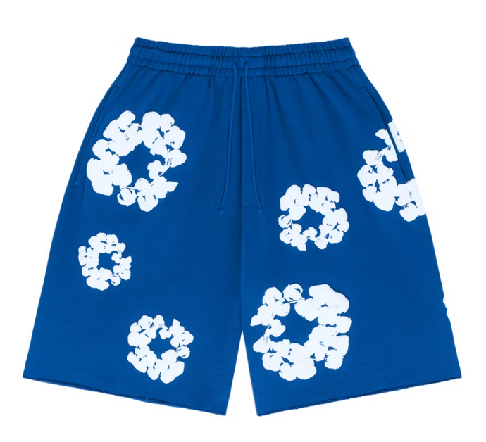 Denim Tears The Cotton Wreath Shorts Royal Blue