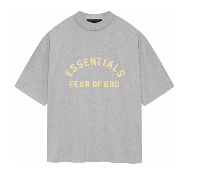Fear of God Essentials Heavy Jersey Crewneck Tee Light Heather Grey