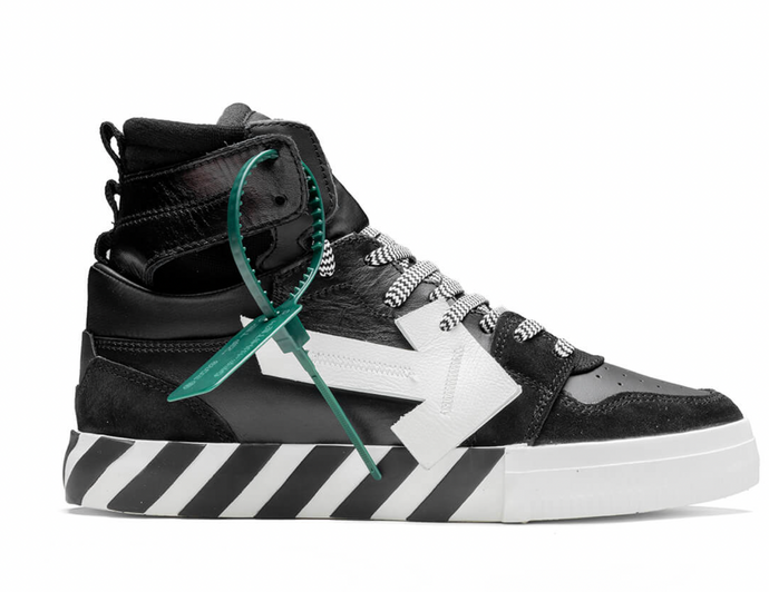 Off-White High-Top Vulcanized Sneaker Black/White