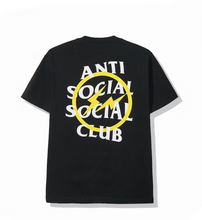 Load image into Gallery viewer, Anti Social Social Club x Fragment Yellow Bolt Tee (FW19) Black
