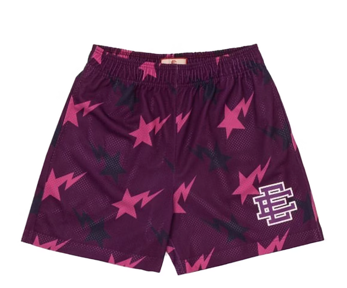 Eric Emanuel x BAPE Miami Basic Short Purple/Pink/Black