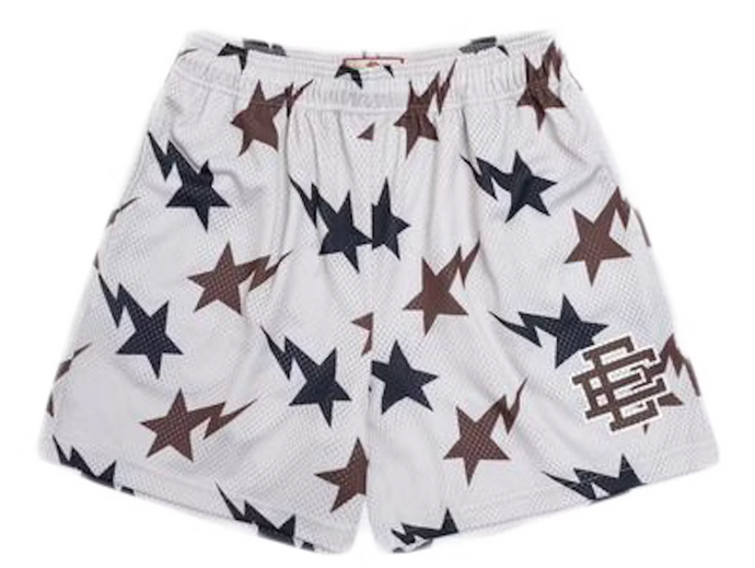 Eric Emanuel x BAPE EE Basic Short Cream/Brown/Navy