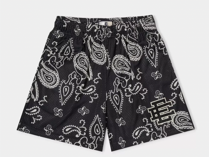 Eric Emanuel Basic Short Black Paisley