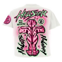Load image into Gallery viewer, Hellstar No Guts No Glory T-Shirt White
