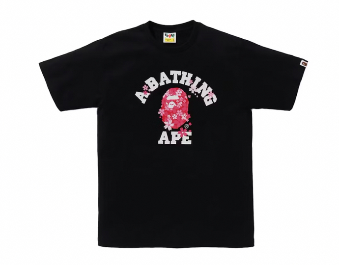 BAPE Sakura College Tee Black