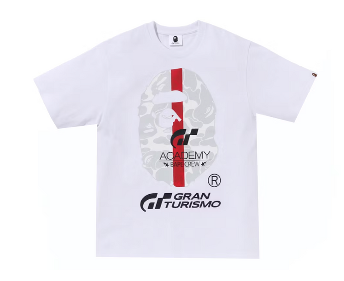 BAPE x Gran Turismo Ape Head #1 Tee White