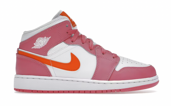 Jordan 1 Mid Pinksicle Safety Orange (GS)