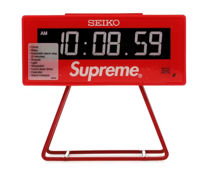 Supreme Seiko Marathon Clock Red