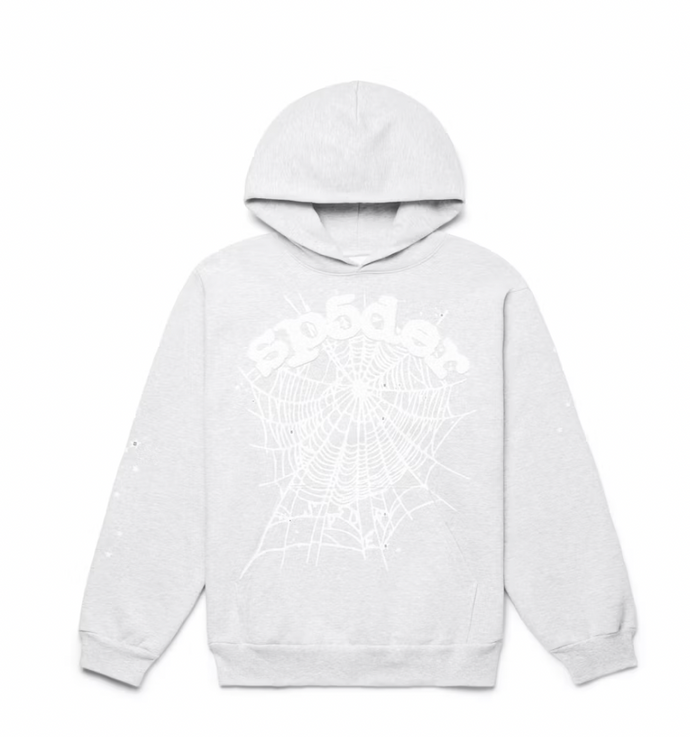 Sp5der OG Web Hoodie Heather Grey