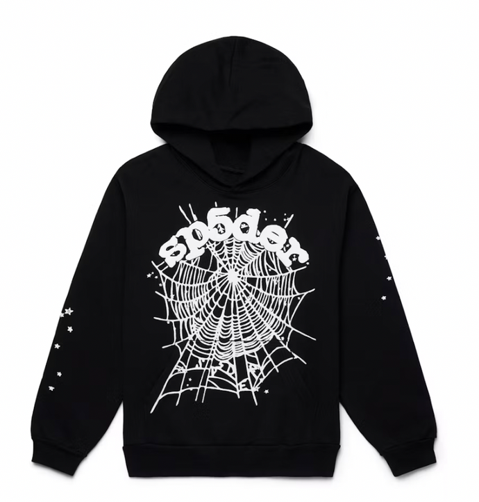 Sp5der OG Web Hoodie Black