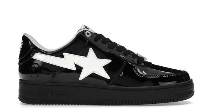 A Bathing Ape Bape Sta #2 Black Patent