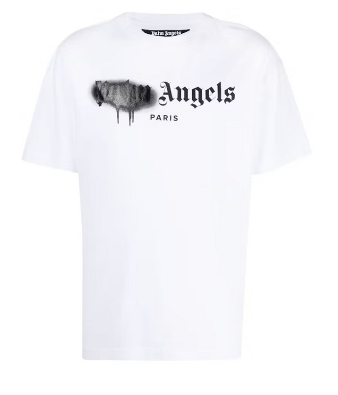 Palm Angels Paris Sprayed Logo T-shirt White