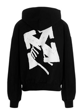 Load image into Gallery viewer, OFF-WHITE Hand Arrow Boxy Hoodie Black/White
