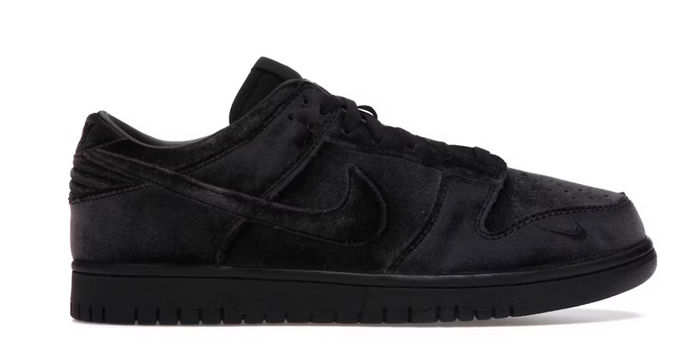 Nike Dunk Low Dover Street Market Triple Black Velvet