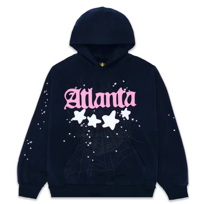 Sp5der Atlanta Hoodie Navy