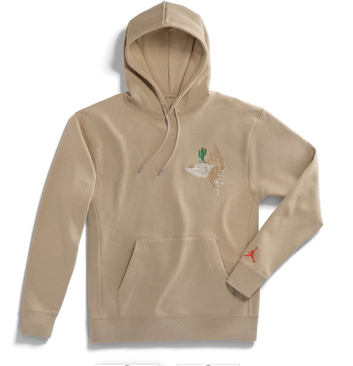 Travis Scott Cactus Jack x Jordan Pullover Hoodie Khaki