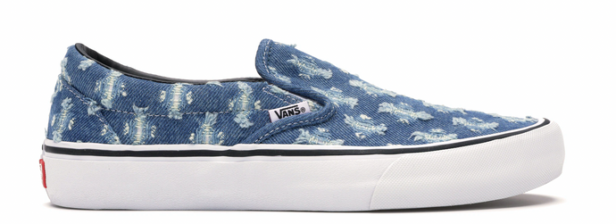 Vans Slip-On Supreme Hole Punch Denim Blue