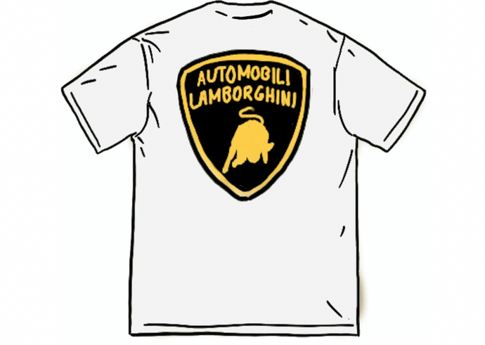 Supreme Automobili Lamborghini Tee White