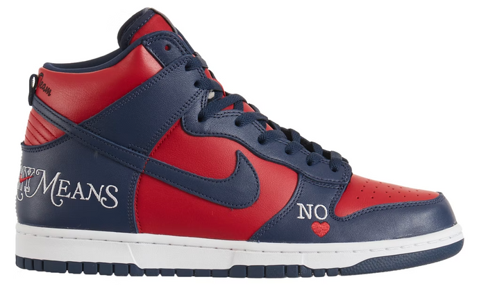 Nike SB Dunk High Supreme By Any Means Navy