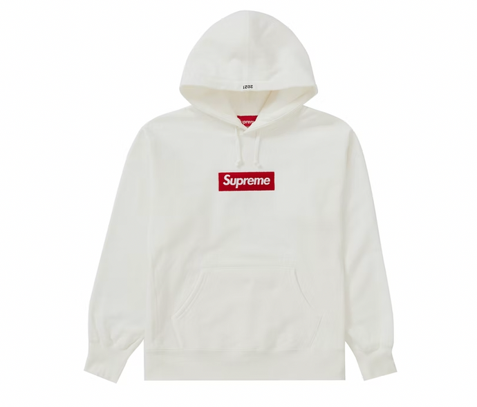 Supreme Box Logo Hooded Sweatshirt (FW21) White