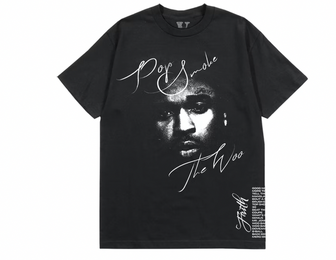 Pop Smoke x Vlone Faith T-shirt Black